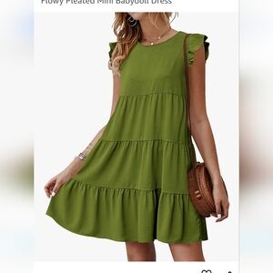 Kirundo swing dress Green, size small